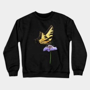 Tiger Swallowtail on Aster Crewneck Sweatshirt